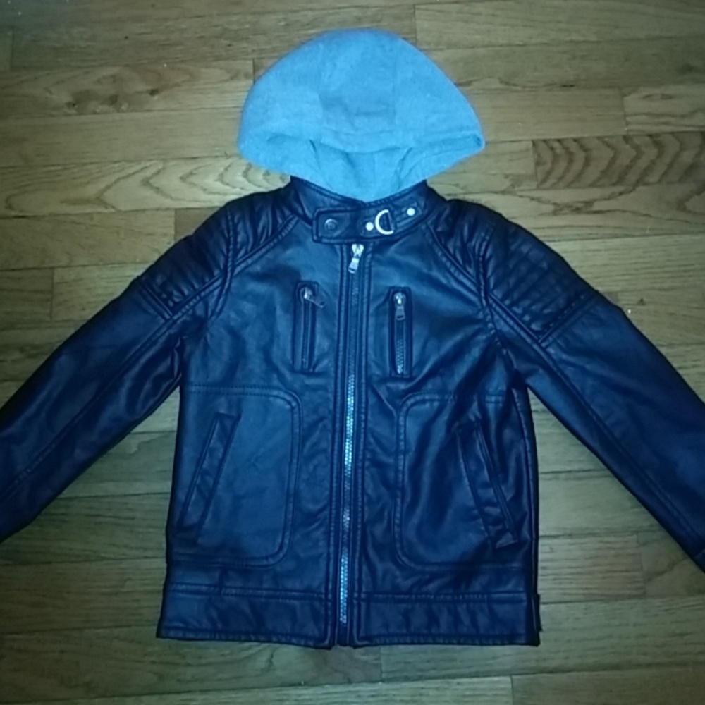 Boys faux leather jacket